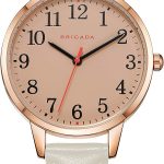 BRIGADA Women's Watch Elegant Watch for Women Leather Band Ladies Watch for Women Waterproof